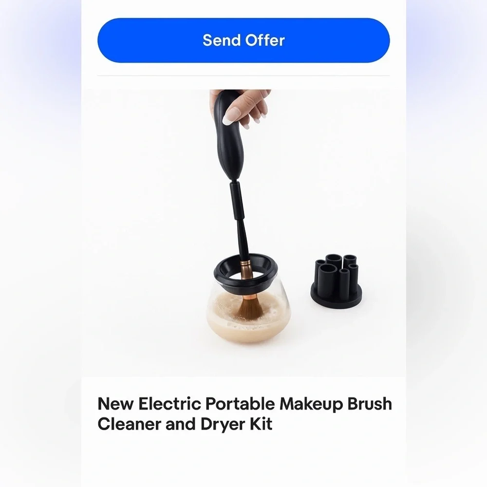 New Electric Portable Makeup Brush Cleaner and Dryer Kit